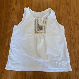 White summer tank top